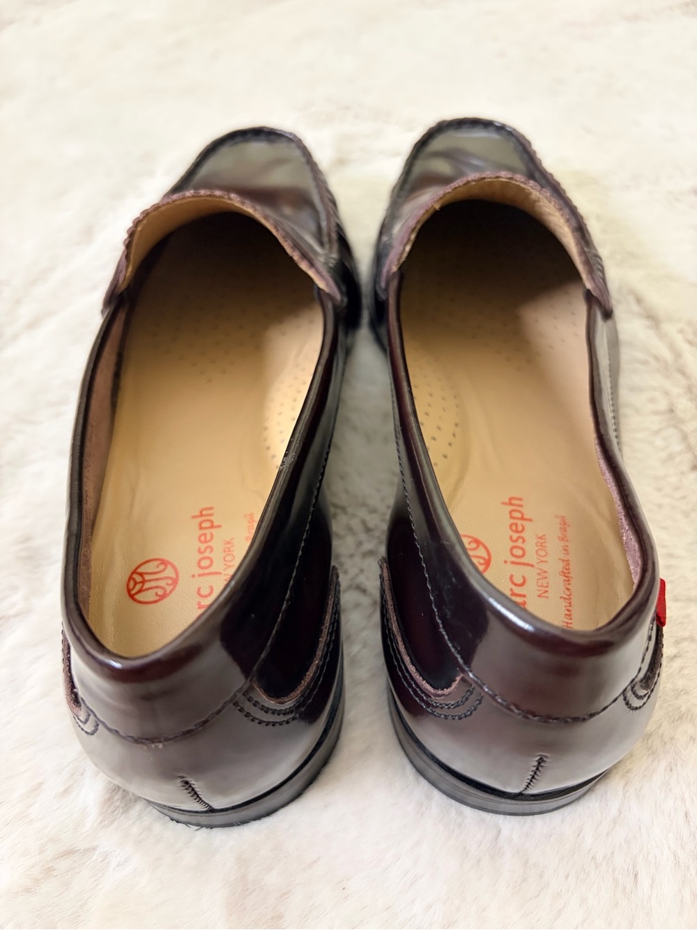 NWOB Marc Joseph NY East Village 2.0 Penny Loafers Oxblood Burgundy Size 8 - Picture 9 of 12